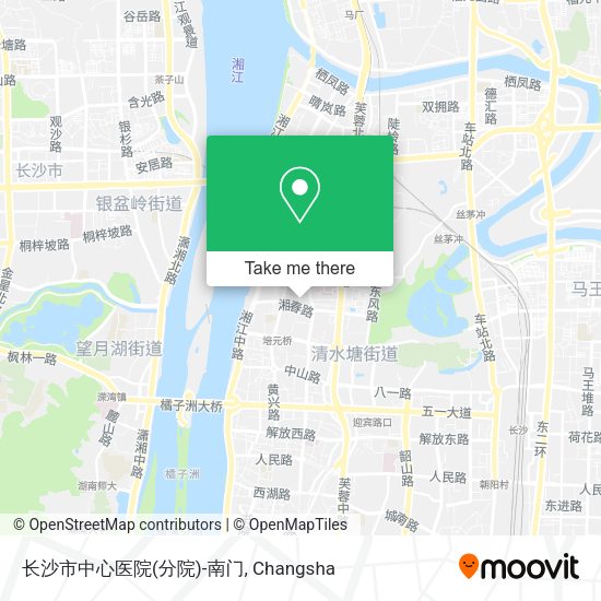 长沙市中心医院(分院)-南门 map