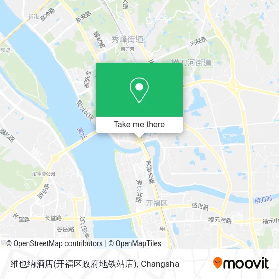 维也纳酒店(开福区政府地铁站店) map