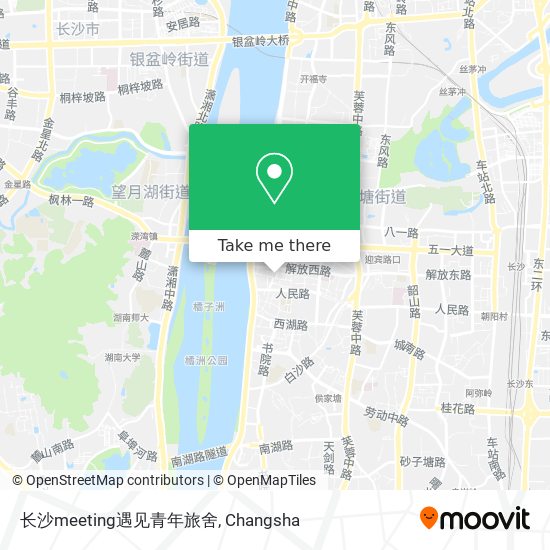 长沙meeting遇见青年旅舍 map