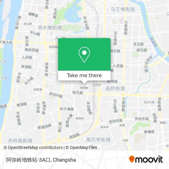 阿弥岭地铁站-3A口 map
