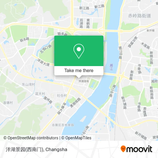 洋湖景园(西南门) map