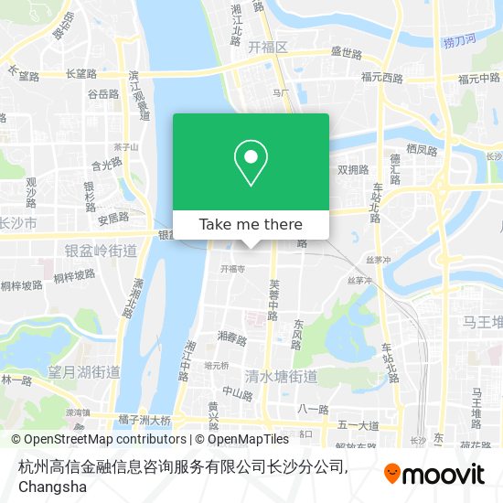 杭州高信金融信息咨询服务有限公司长沙分公司 map