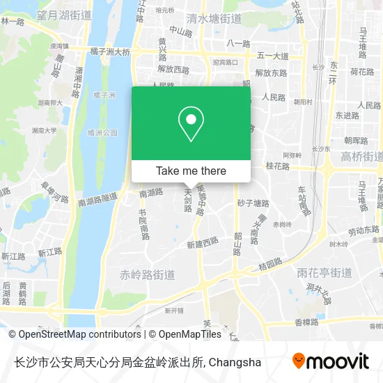 长沙市公安局天心分局金盆岭派出所 map