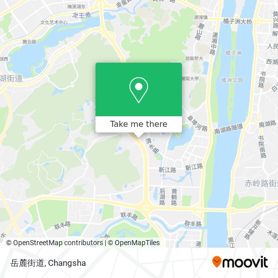 岳麓街道 map