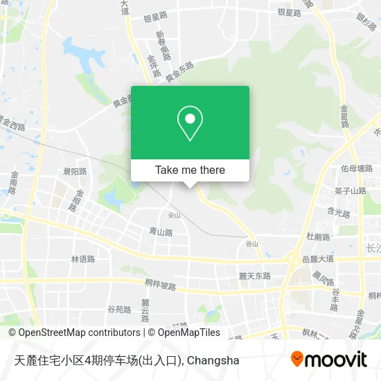 天麓住宅小区4期停车场(出入口) map