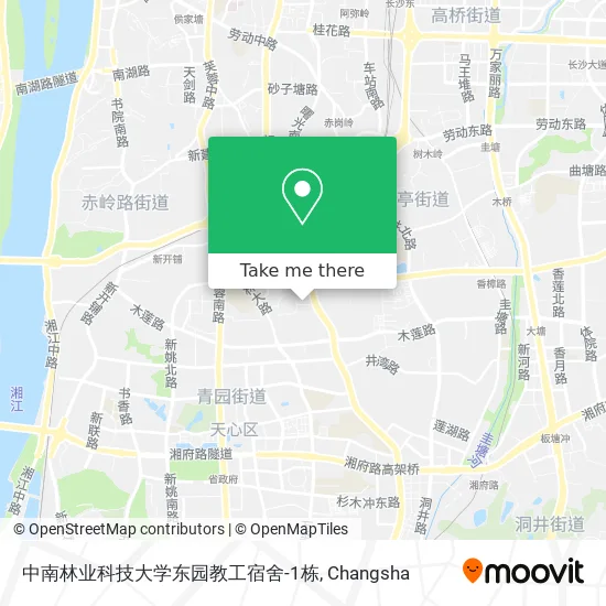 中南林业科技大学东园教工宿舍-1栋 map