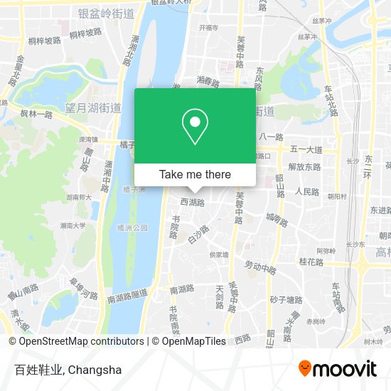 百姓鞋业 map