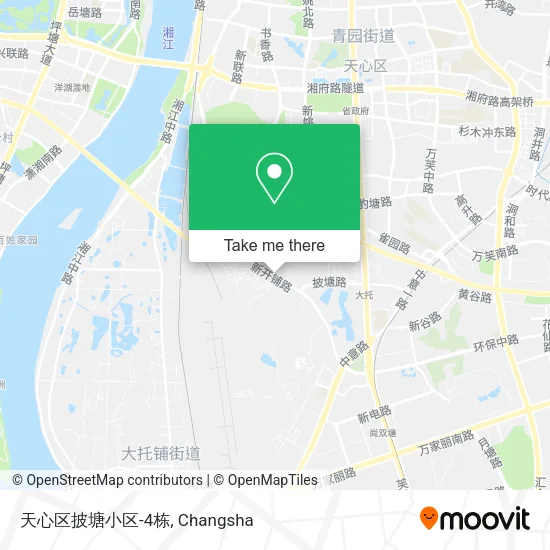 天心区披塘小区-4栋 map