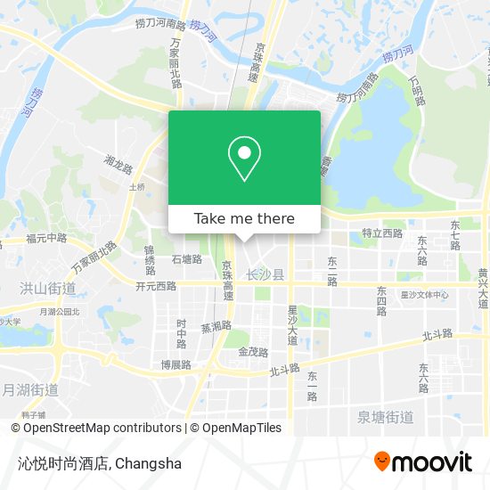 沁悦时尚酒店 map