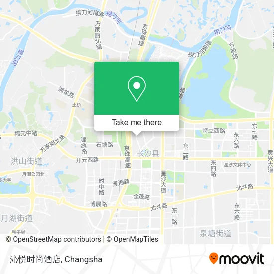 沁悦时尚酒店 map