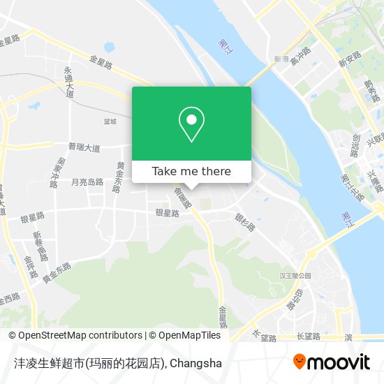 沣凌生鲜超市(玛丽的花园店) map