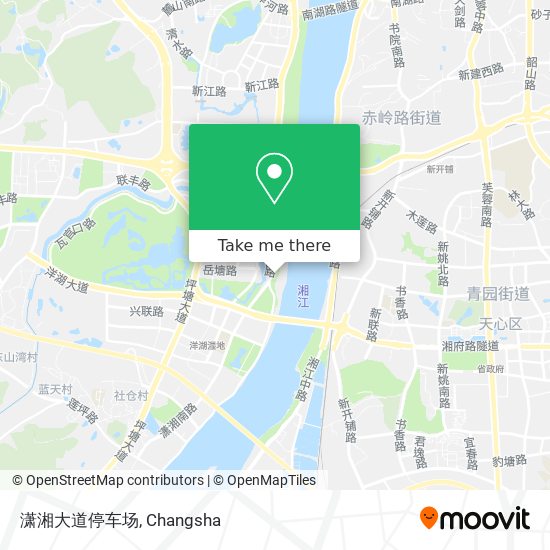 潇湘大道停车场 map