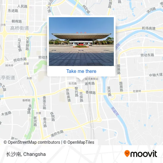 长沙南 map