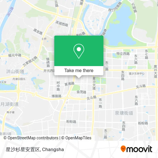 星沙杉星安置区 map