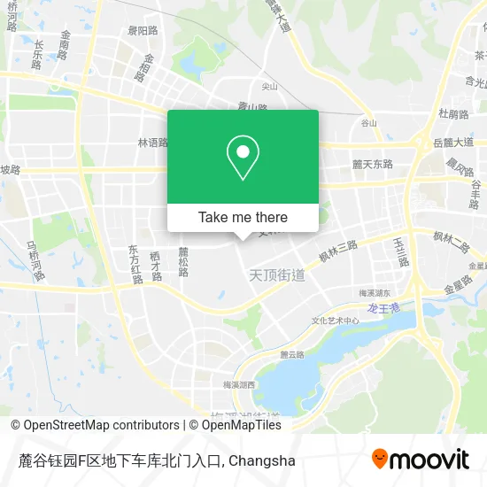麓谷钰园F区地下车库北门入口 map