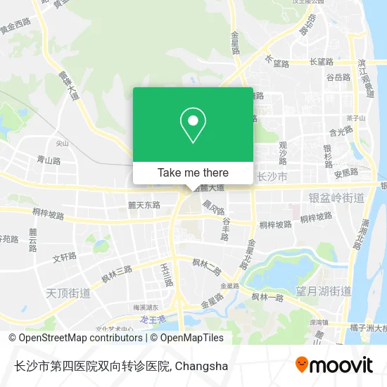 长沙市第四医院双向转诊医院 map