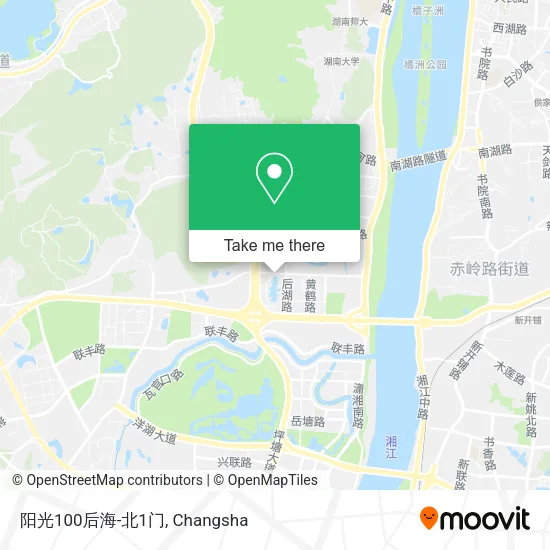 阳光100后海-北1门 map