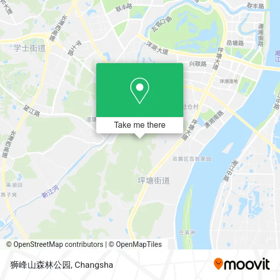 狮峰山森林公园 map