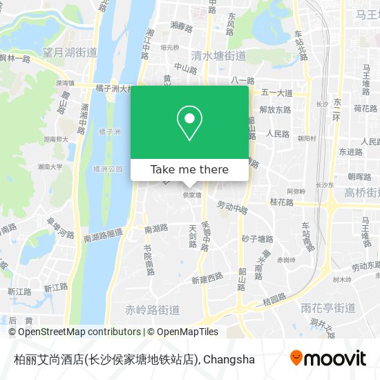 柏丽艾尚酒店(长沙侯家塘地铁站店) map