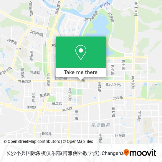 长沙小兵国际象棋俱乐部(博雅例外教学点) map