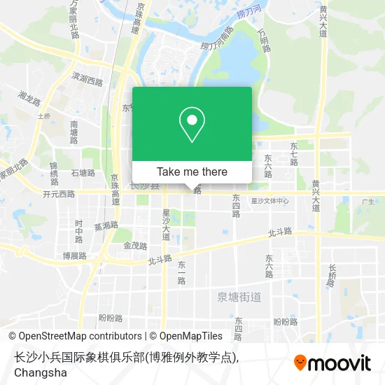 长沙小兵国际象棋俱乐部(博雅例外教学点) map