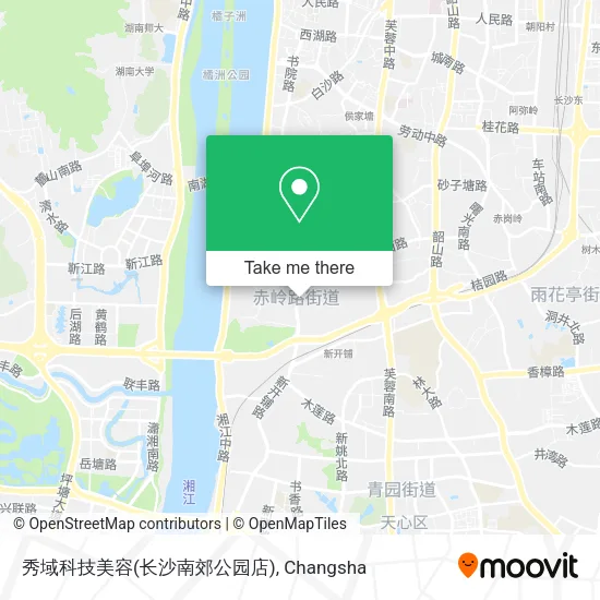 秀域科技美容(长沙南郊公园店) map