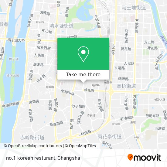 no.1 korean resturant map