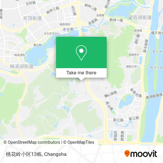 桃花岭小区13栋 map