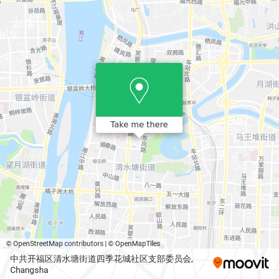 中共开福区清水塘街道四季花城社区支部委员会 map