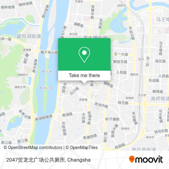 2047贺龙北广场公共厕所 map