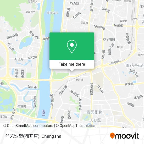 丝艺造型(湖开店) map