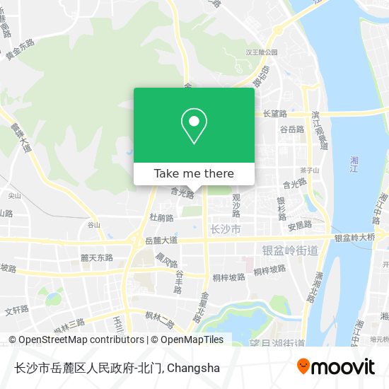 长沙市岳麓区人民政府-北门 map