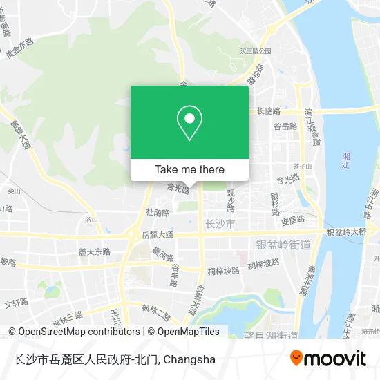 长沙市岳麓区人民政府-北门 map