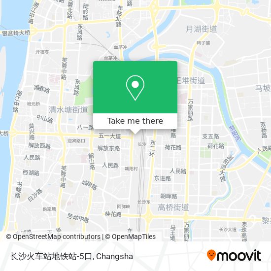长沙火车站地铁站-5口 map