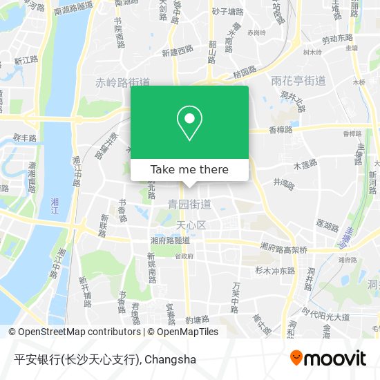 平安银行(长沙天心支行) map