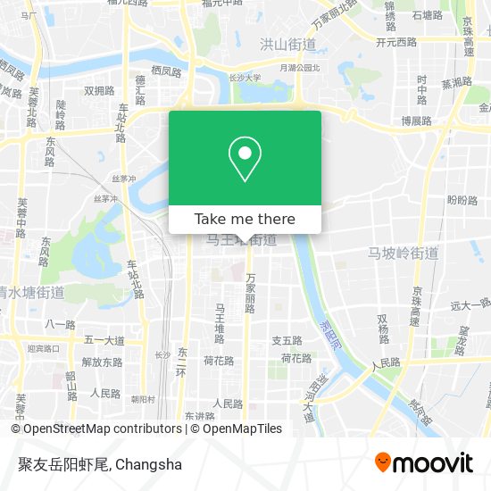 聚友岳阳虾尾 map