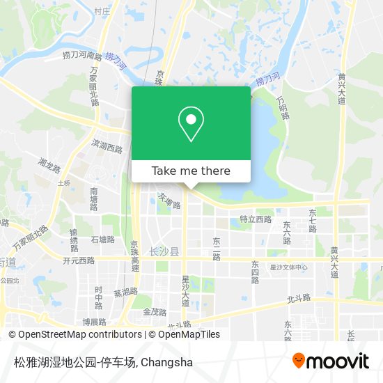 松雅湖湿地公园-停车场 map