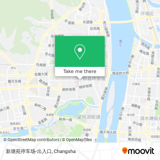 新塘苑停车场-出入口 map