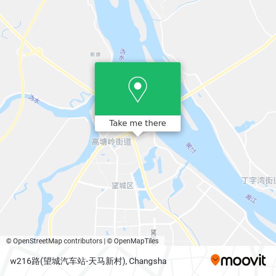 w216路(望城汽车站-天马新村) map