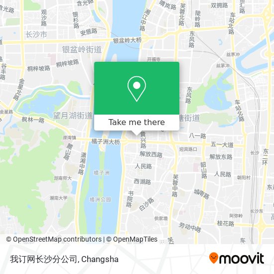 我订网长沙分公司 map