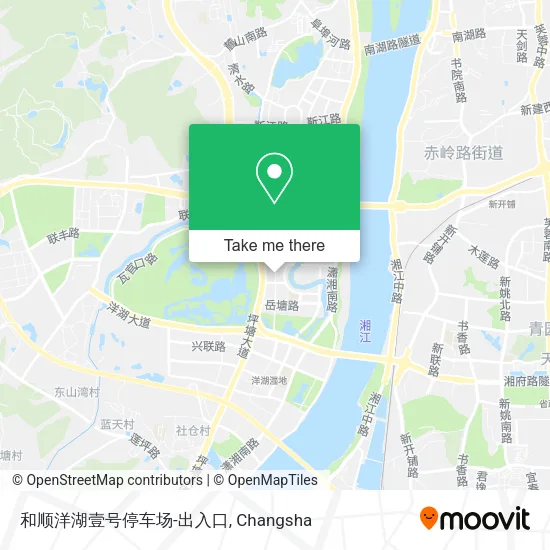 和顺洋湖壹号停车场-出入口 map