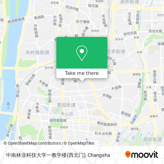 中南林业科技大学一教学楼(西北门) map