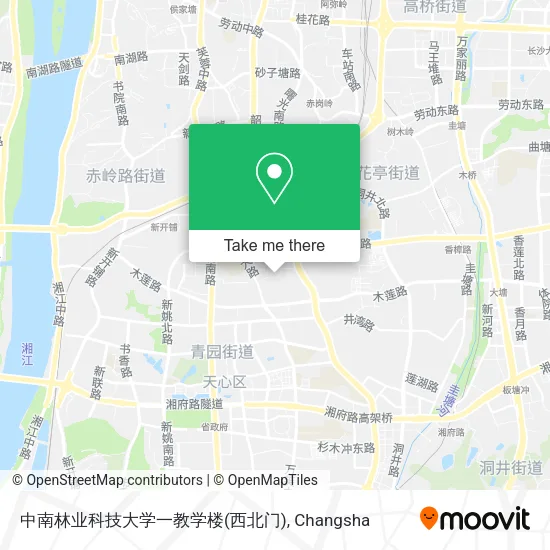 中南林业科技大学一教学楼(西北门) map