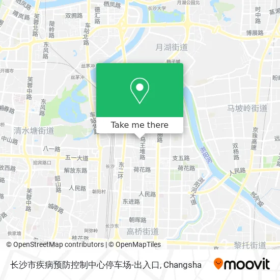 长沙市疾病预防控制中心停车场-出入口 map