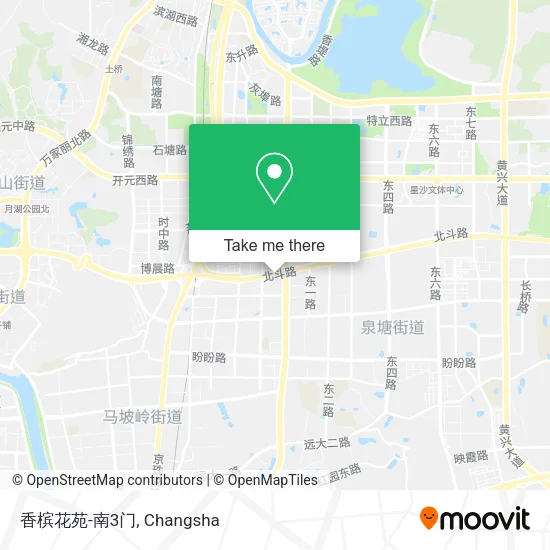 香槟花苑-南3门 map