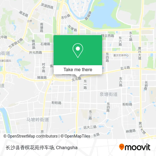 长沙县香槟花苑停车场 map