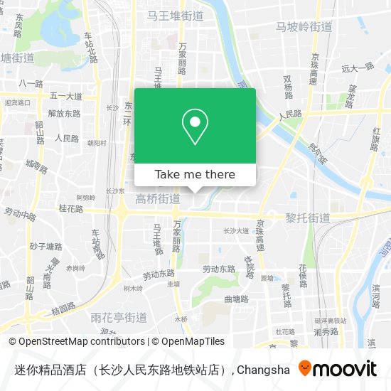 迷你精品酒店（长沙人民东路地铁站店） map