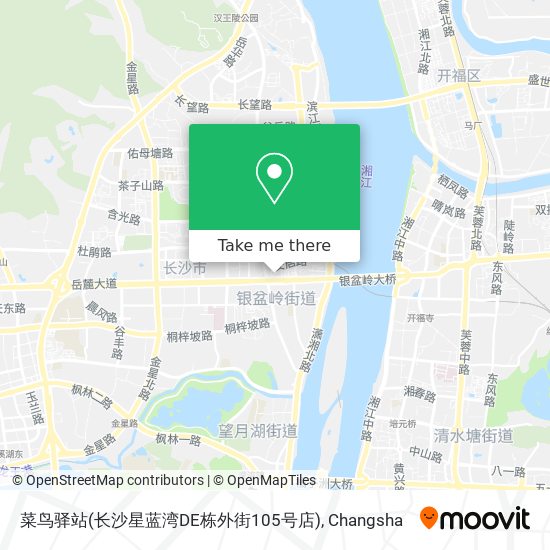 菜鸟驿站(长沙星蓝湾DE栋外街105号店) map