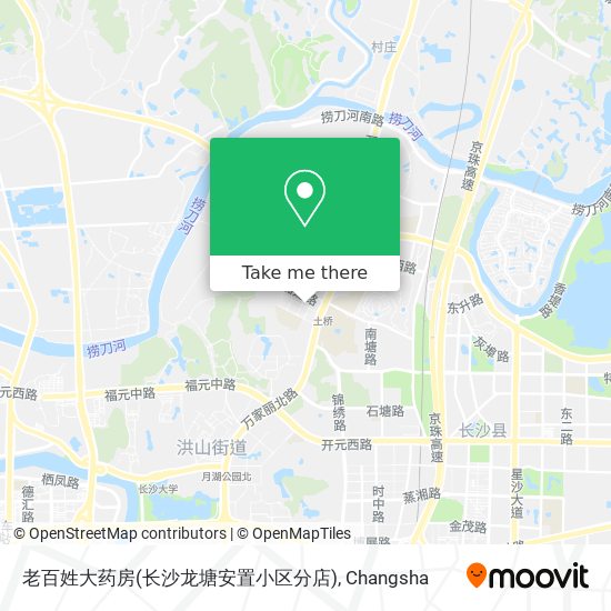 老百姓大药房(长沙龙塘安置小区分店) map