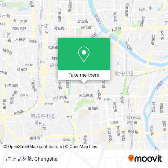 占上品茗茶 map